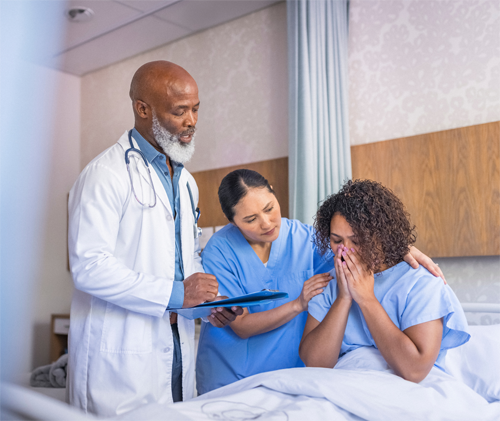 patient sad with misdiagnosis